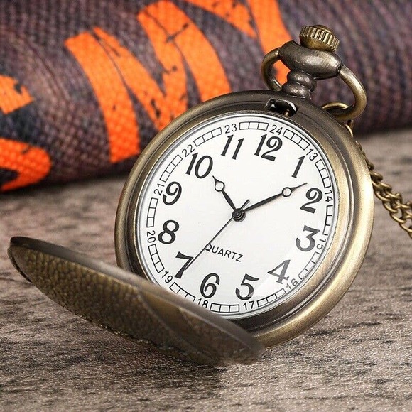 Football Pocket Watch NEW Sports Gift Rugby Pigskin Player MVP Award Prize - Picture 2 of 5